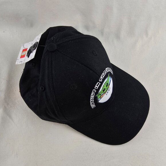 Lego Star Wars Youth Black Snapback Hat Grogu Baby Yoda Cutest In The Galaxy Bra - Picture 3 of 10